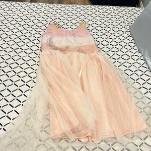 Peach glitter dress